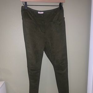 Green Suade Pants Ellie Kai